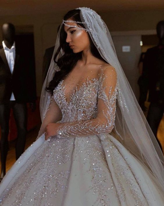 Long Sleeve Mermaid Wedding Dresses  Wedding Dress 2022 Elegant Wedding   Mermaid  Aliexpress