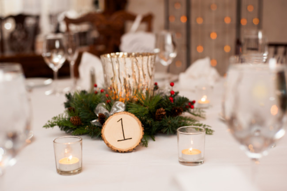 Christmas Wedding Décor