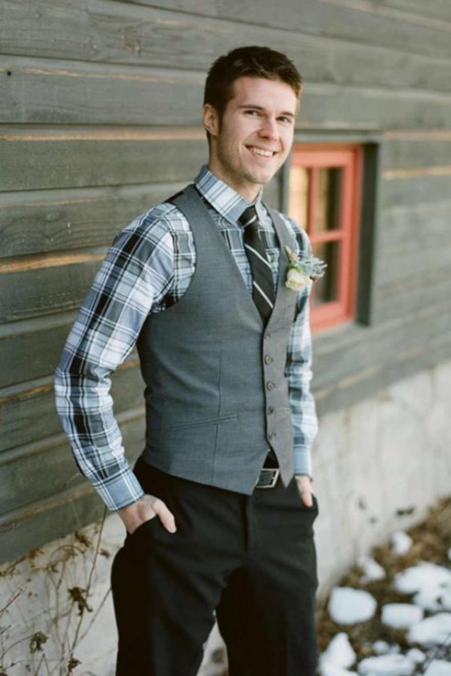 rustic groom attire