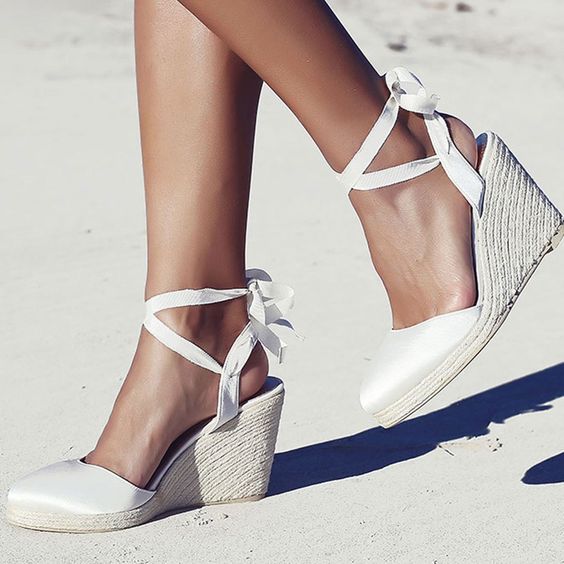 beach wedding wedges