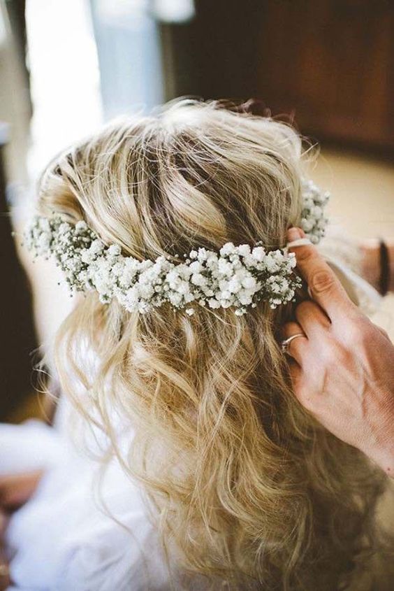 Wedding hairstyles Beautiful floral crowns for boho brides  Honeycombers  Singapore